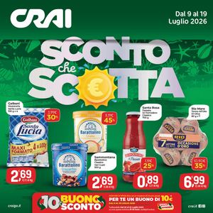 Volantino CRAI Ama Supermercati Nord dal 9 al 19 luglio