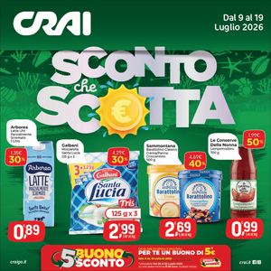 Volantino Crai Codè dal 9 al 9 luglio