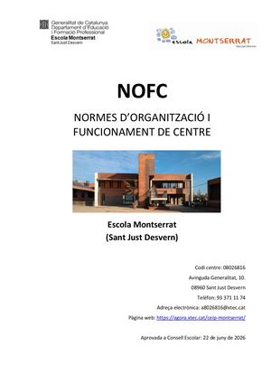 NOFC actualització 2026