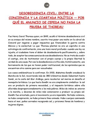 Desobediencia Civil