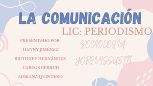 La Comunicación