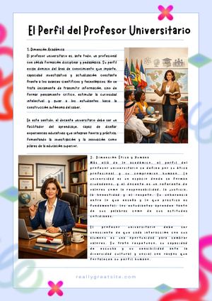 Perfil del docente universitarios