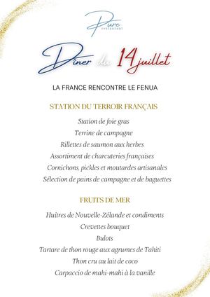 Menu Dîner Du 14 Juillet