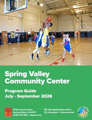 July - September 2026 Spring Valley Community Center Program Guide