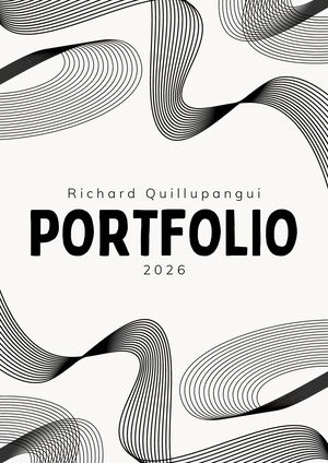 Documento A4 Portada Portfolio Abstracto Minimalista Sencillo Blanco Y Negro (1)