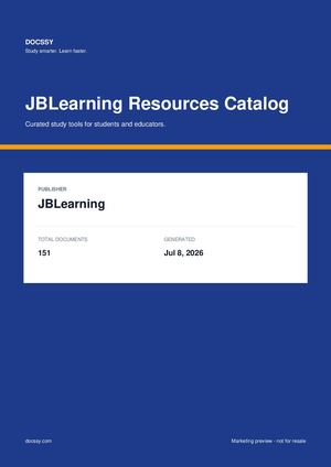 JBLearning Resources Catalog