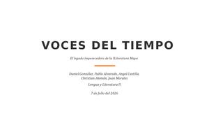 El Legado De La Literatura Maya Oficial