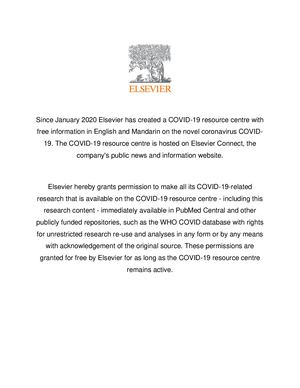 Elsevier Published Paper - Covid Relate Research