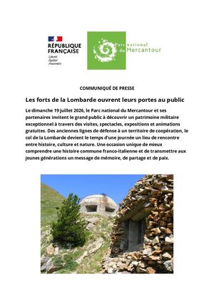 CP : Les forts de la Lombarde ouvrent leurs portes au public
