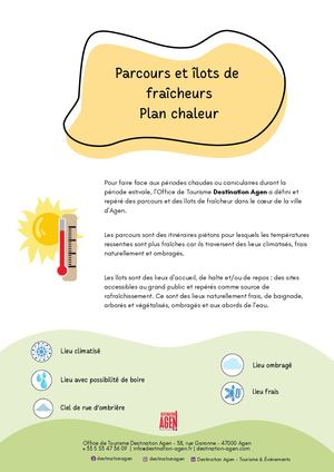 Parcours et îlots de fraîcheurs 2026
