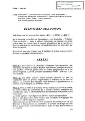 AR1 2026 01046 ARR CHAT LIBRE VIA AR1 2026 01046 20260703 AUTORISATION CHAT LIBRE LES CHATHUTTES RENOUVELLEMENT SITE SIMONE SIGNORET Publiée Le 08 07 2026
