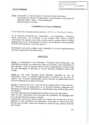 AR1 2026 01054 ARR CHAT LIBRE VIA AR1 2026 01054 2026 07 03- ARRETE LES CHATHUTTES RENOUVELLEMENT SITE MONTAIGNE Publiée Le 08 07 2026
