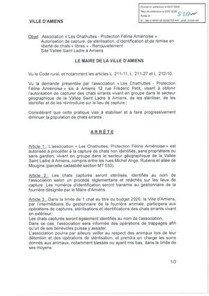 AR1 2026 01055 ARR CHAT LIBRE VIA AR1 2026 01055 2026 07 03- ARRETE LES CHATHUTTES RENOUVELLEMENT SITE VALLEE SAINT LADRE Publiée Le 08 07 2026