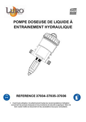 Notice Techinque Pompe Doseuse 37036