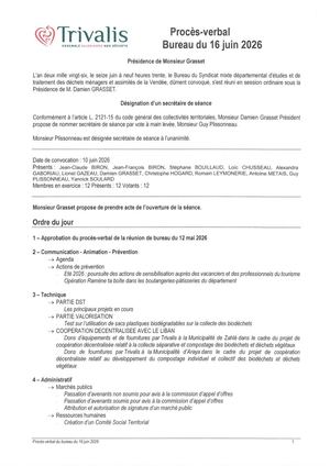 PV Bureau 16 juin 2026