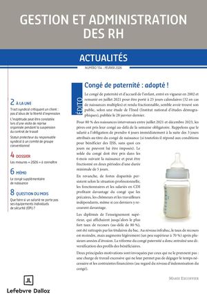 Gestion et Adm RH - N° 154