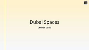 Off Plan Dubai