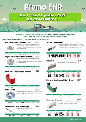 Promo Proadis Enr Juillet 2026