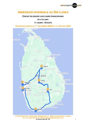 Immersion Hivernale Au Sri Lanka 2027