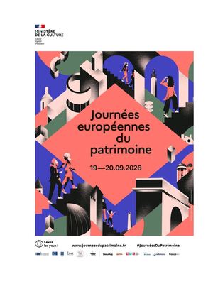 Préprogramme des 43e Journées européennes du patrimoine, les samedi 19 et dimanche 20 septembre 2026
