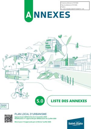 5.0 Liste Des Annexes - PLU Saint-Malo
