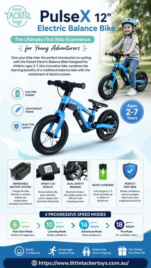 Pulsex 12 Electric Balance Bike Little Tacker Toys