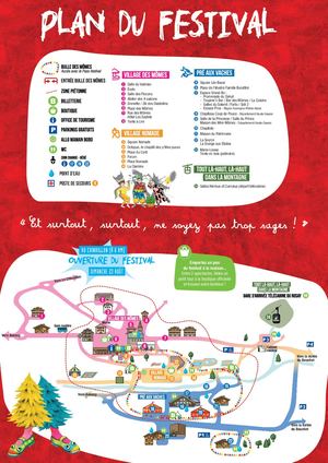 Plan Festival Au Bonheur des Mômes 2026 - Le Grand-Bornand