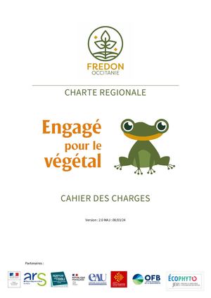 Cahier Des Charges-Charte Engage Pour le Végétal