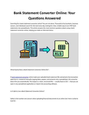 Bank Statement Converter