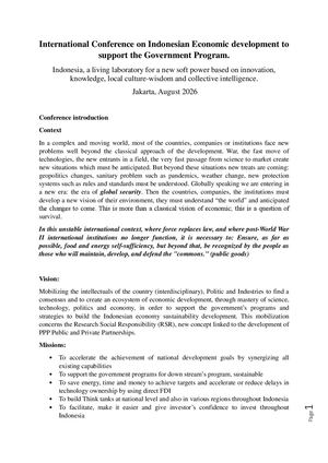 International Conference indonesia OCTOBER 2026