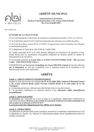 Liste Arrêtés Envoi Du 6 Juillet 2026