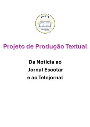 Projeto De Produção Textual