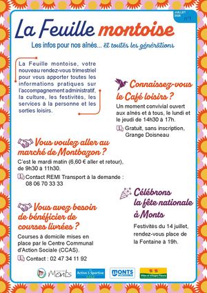 La Feuille montoise - n°01 - juillet 2026