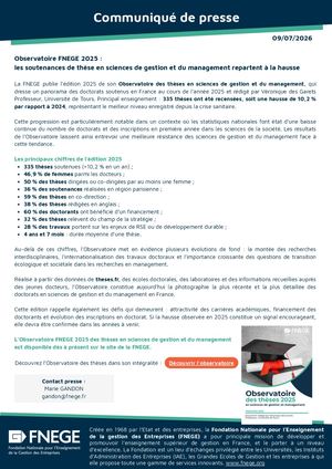 Communiqué Observatoire Des Thèses 2025
