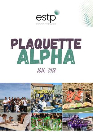 Plaquette Alpha 2026 2027