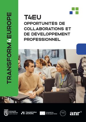 Brochure T4EU pour les personnels de l'UJM