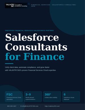 Salesforce Consultants For Finance