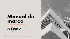 Presentación Manual De Marca Estudio Arquitectura Minimalista Blanco Y Negro