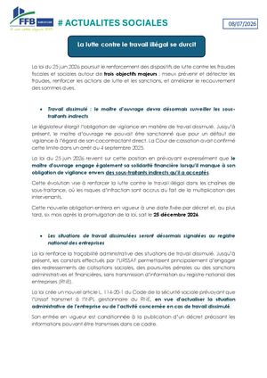 Durcissement Travail Dissimulé