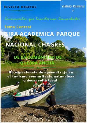 Documento A4 Portada Revista Naturaleza Fotográfica Profesional Verde