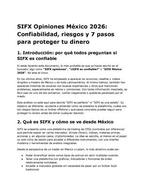 Sifx Opiniones México