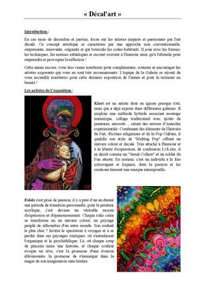 Texte Exposition Dec Jan 2024 25 Décal'art Communique