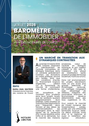 Baromètre de l'immobilier Juillet 2026 - NOTAIRE & BRETON