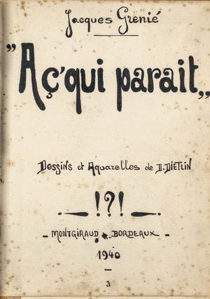 A c'qui parait - extrait