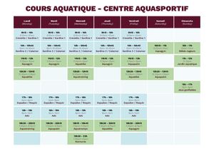 Eté - Aquagym + Natation