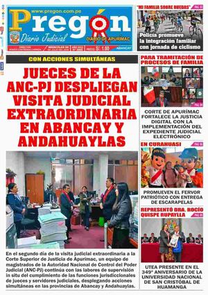 2026 07 08 Diario Pregon Apu