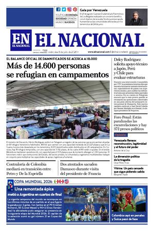2026 07 08 Diario El Nacional Ve