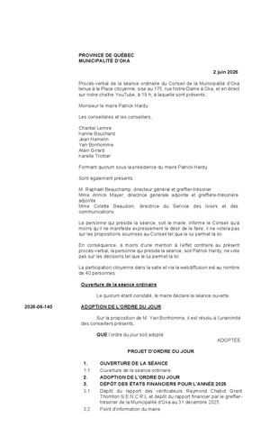 2026-06-02 - Séance du 2 juin