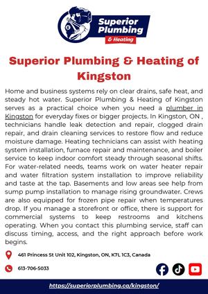 Superior Plumbing & Heating Of Kingston