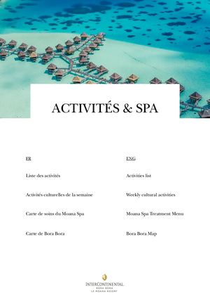 Activités & Spa